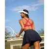 image:imageRUNNING GIRL Sports Bra for WomenStrappy Running Supportive High Impact Sports Bra with Sewn in PadsCdeep Red