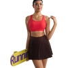 image:imageRUNNING GIRL Sports Bra for WomenStrappy Running Supportive High Impact Sports Bra with Sewn in PadsCdeep Red