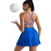 image:imageRUNNING GIRL Sports Bra for WomenStrappy Running Supportive High Impact Sports Bra with Sewn in PadsCdusty Lavender