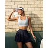 image:imageRUNNING GIRL Sports Bra for WomenStrappy Running Supportive High Impact Sports Bra with Sewn in PadsCgrey