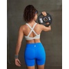 image:imageRUNNING GIRL Sports Bra for WomenStrappy Running Supportive High Impact Sports Bra with Sewn in PadsCgrey