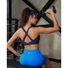 image:imageRUNNING GIRL Sports Bra for WomenStrappy Running Supportive High Impact Sports Bra with Sewn in PadsCnavy Blue