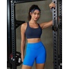 image:imageRUNNING GIRL Sports Bra for WomenStrappy Running Supportive High Impact Sports Bra with Sewn in PadsCnavy Blue
