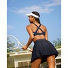 image:imageRUNNING GIRL Sports Bra for WomenStrappy Running Supportive High Impact Sports Bra with Sewn in PadsCnavy Blue