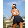 image:imageRUNNING GIRL Sports Bra for WomenStrappy Running Supportive High Impact Sports Bra with Sewn in PadsCwhite