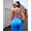 image:imageRUNNING GIRL Sports Bra for WomenY Back Molded Cup Strappy Running High Impact Sports Bra with Sewn in PadsDusty Lavender