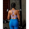 image:imageRUNNING GIRL Sports Bra for WomenY Back Molded Cup Strappy Running High Impact Sports Bra with Sewn in PadsDusty Lavender