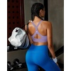 image:imageRUNNING GIRL Sports Bra for WomenY Back Molded Cup Strappy Running High Impact Sports Bra with Sewn in PadsDusty Lavender