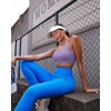 image:imageRUNNING GIRL Sports Bra for WomenY Back Molded Cup Strappy Running High Impact Sports Bra with Sewn in PadsDusty Lavender