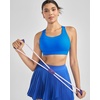 image:imageRUNNING GIRL Sports Bras for Women High Support Adjustable Straps High Impact Racerback Bra with Hook Closure Molded CupWX3174Cerulean BlueXXL