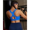 image:imageRUNNING GIRL Sports Bras for Women High Support Adjustable Straps High Impact Racerback Bra with Hook Closure Molded CupWX3174Cerulean BlueXXL