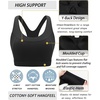 image:imageRUNNING GIRL Sports Bras for Women High SupportRacerback Supportive Molded Cup Sports Bra with Sewn in PadsAblack