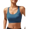 image:imageRUNNING GIRL Sports Bras for Women High SupportRacerback Supportive Molded Cup Sports Bra with Sewn in PadsAdark Blue