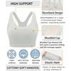 image:imageRUNNING GIRL Sports Bras for Women High SupportRacerback Supportive Molded Cup Sports Bra with Sewn in PadsAgrey