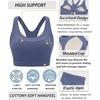 image:imageRUNNING GIRL Sports Bras for Women High SupportRacerback Supportive Molded Cup Sports Bra with Sewn in PadsAlavender Purple