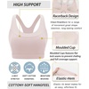 image:imageRUNNING GIRL Sports Bras for Women High SupportRacerback Supportive Molded Cup Sports Bra with Sewn in PadsApink