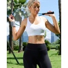 image:imageRUNNING GIRL Sports Bras for Women High SupportRacerback Supportive Molded Cup Sports Bra with Sewn in PadsAwhite