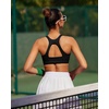 image:imageRUNNING GIRL Sports Bras for Women High SupportRacerback Supportive Molded Cup Sports Bra with Sewn in PadsBblack