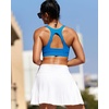 image:imageRUNNING GIRL Sports Bras for Women High SupportRacerback Supportive Molded Cup Sports Bra with Sewn in PadsBblue