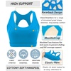 image:imageRUNNING GIRL Sports Bras for Women High SupportRacerback Supportive Molded Cup Sports Bra with Sewn in PadsBbrilliant Blue