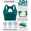 image:imageRUNNING GIRL Sports Bras for Women High SupportRacerback Supportive Molded Cup Sports Bra with Sewn in PadsBgreen