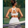 image:imageRUNNING GIRL Sports Bras for Women High SupportRacerback Supportive Molded Cup Sports Bra with Sewn in PadsBgrey