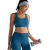 image:imageRUNNING GIRL Sports Bras for Women High SupportRacerback Supportive Molded Cup Sports Bra with Sewn in PadsBnavy Blue