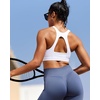 image:imageRUNNING GIRL Sports Bras for Women High SupportRacerback Supportive Molded Cup Sports Bra with Sewn in PadsBwhite