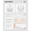 image:imageRUNNING GIRL Sports Bras for Women Molded Cup High Impact Sports Bra Workout Bras for Women High Support RacerbackEwhite