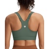 image:imageRUNNING GIRL Sports Bra for WomenAdjustable Straps Supportive High Impact Sports Bra with Sewn in PadsDark Green