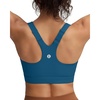 image:imageRUNNING GIRL Sports Bra for WomenAdjustable Straps Supportive High Impact Sports Bra with Sewn in PadsDeep Blue