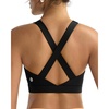 image:imageRUNNING GIRL Sports Bra for WomenStrappy Running Supportive High Impact Sports Bra with Sewn in PadsCblack