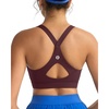 image:imageRUNNING GIRL Sports Bra for WomenY Back Molded Cup Strappy Running High Impact Sports Bra with Sewn in PadsMaroon