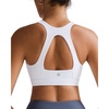 image:imageRUNNING GIRL Sports Bras for Women High SupportRacerback Supportive Molded Cup Sports Bra with Sewn in PadsBwhite
