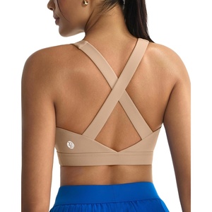 image:imageRUNNING GIRL Sports Bra for WomenStrappy Running Supportive High Impact Sports Bra with Sewn in PadsCnude