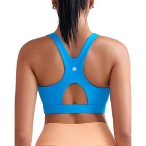 image:imageRUNNING GIRL Sports Bras for Women High SupportRacerback Supportive Molded Cup Sports Bra with Sewn in PadsAbrilliant Blue