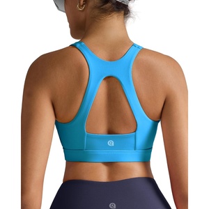 image:imageRUNNING GIRL Sports Bras for Women High SupportRacerback Supportive Molded Cup Sports Bra with Sewn in PadsBbrilliant Blue