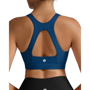 image:imageRUNNING GIRL Sports Bras for Women High SupportRacerback Supportive Molded Cup Sports Bra with Sewn in PadsBnavy Blue