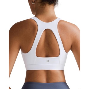 image:imageRUNNING GIRL Sports Bras for Women High SupportRacerback Supportive Molded Cup Sports Bra with Sewn in PadsBwhite