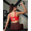 image:imageRUNNING GIRL Sports Bra for Women High Support Molded Cup Supportive High Impact Sports Bras with Sewn in PadsAdeep Red
