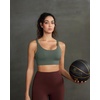 image:imageRUNNING GIRL Sports Bra for Women High Support Molded Cup Supportive High Impact Sports Bras with Sewn in PadsAforest Green