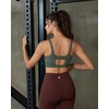 image:imageRUNNING GIRL Sports Bra for Women High Support Molded Cup Supportive High Impact Sports Bras with Sewn in PadsAforest Green