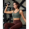 image:imageRUNNING GIRL Sports Bra for Women High Support Molded Cup Supportive High Impact Sports Bras with Sewn in PadsAforest Green