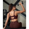 image:imageRUNNING GIRL Sports Bra for Women High Support Molded Cup Supportive High Impact Sports Bras with Sewn in PadsAmaroon