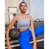 image:imageRUNNING GIRL Sports Bra for WomenAdjustable Straps Sports Bras High Support Sports Bra with Sewn in Pads3100GreyXXL