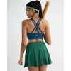 image:imageRUNNING GIRL Sports Bra for WomenMolded Cup Strappy Running High Impact Sports Bra with Sewn in PadsAdeep Blue