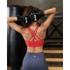 image:imageRUNNING GIRL Sports Bra for WomenMolded Cup Strappy Running High Impact Sports Bra with Sewn in PadsAdeep Red