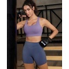 image:imageRUNNING GIRL Sports Bra for WomenMolded Cup Strappy Running High Impact Sports Bra with Sewn in PadsAdusty Lavender