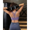 image:imageRUNNING GIRL Sports Bra for WomenMolded Cup Strappy Running High Impact Sports Bra with Sewn in PadsAdusty Lavender