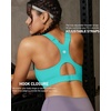 image:imageRUNNING GIRL Sports Bras for Women High Support Adjustable Straps High Impact Racerback Bra with Hook Closure Molded CupAbright Green